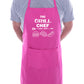 The Grill Chef  Apron Funny  Father's Day Birthday Gift Cooking Baking BBQ