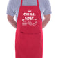 The Grill Chef  Apron Funny  Father's Day Birthday Gift Cooking Baking BBQ