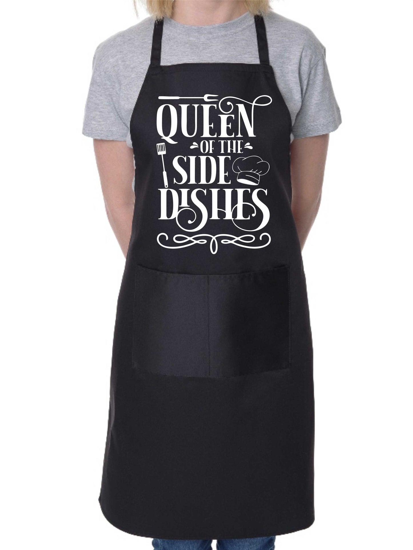 Queen Of Side Dishes Ladies Funny Apron Funny Birthday Gift Cooking Baking BBQ