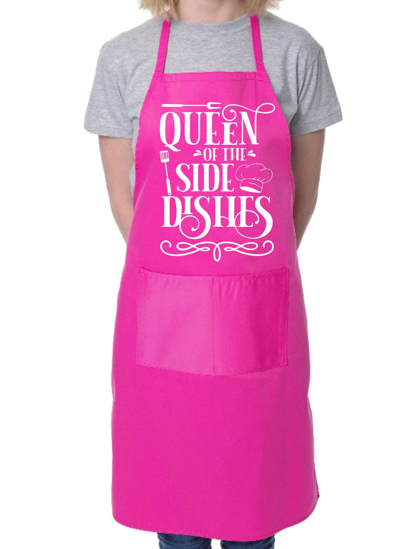 Queen Of Side Dishes Ladies Funny Apron Funny Birthday Gift Cooking Baking BBQ