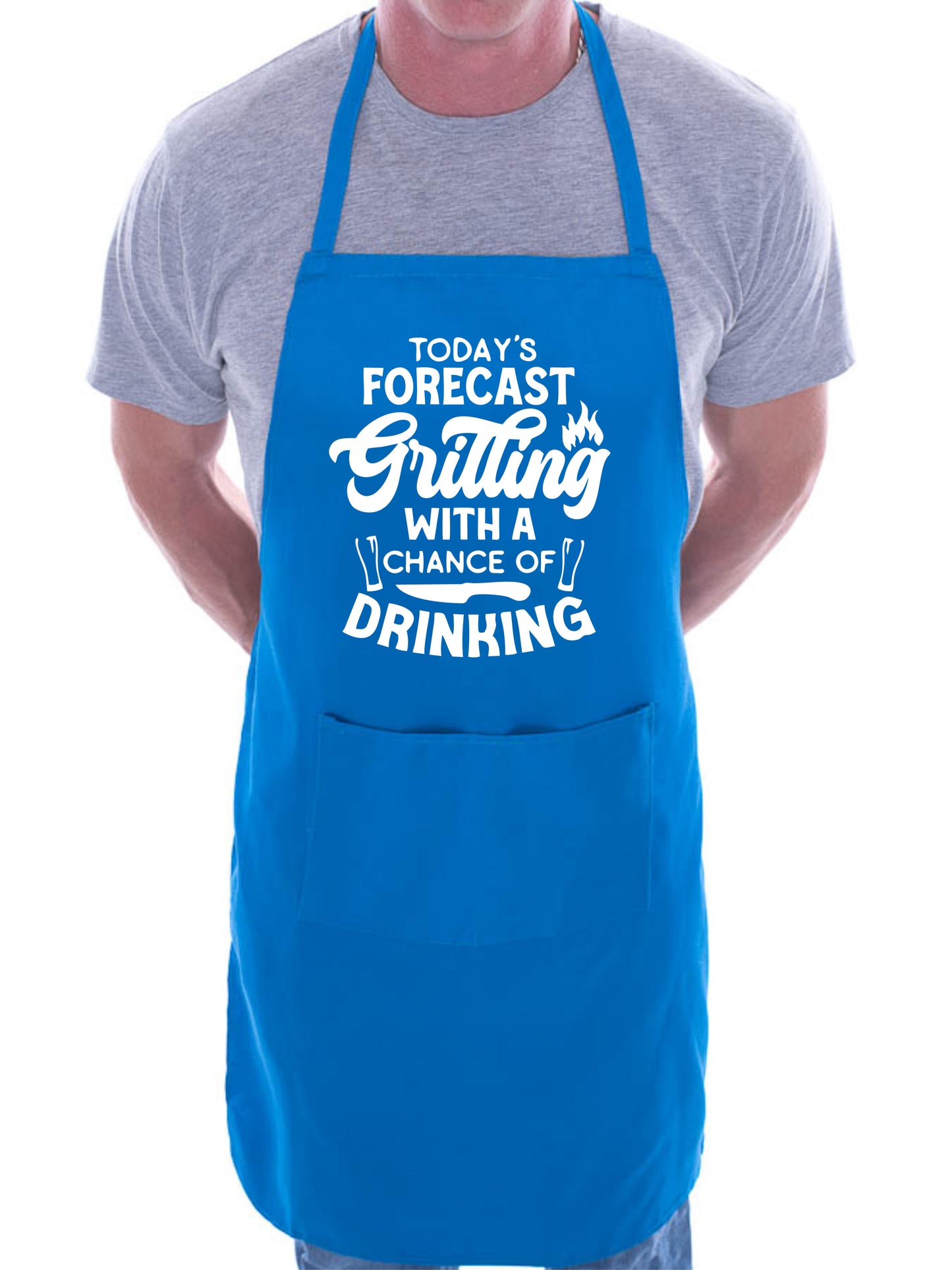 Grilling & Drinking Funny Apron Father's Day Birthday Gift Cooking Baking BBQ