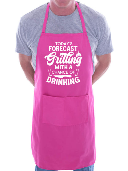 Grilling & Drinking Funny Apron Father's Day Birthday Gift Cooking Baking BBQ