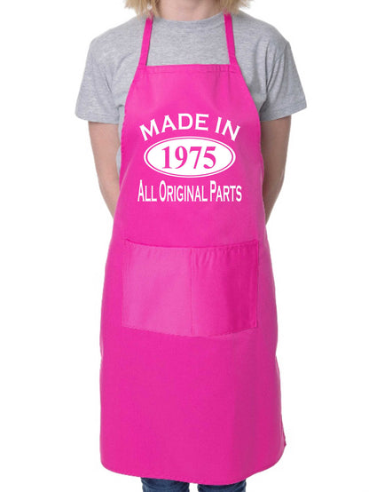 Made In 1975 50th Birthday BBQ Cooking Funny Novelty Apron