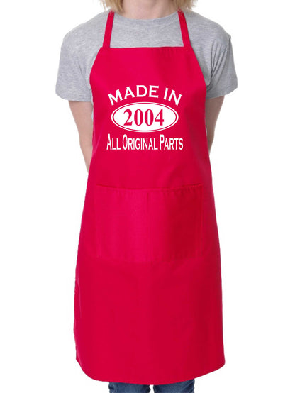 Made In 2004 21st Birthday BBQ Cooking Funny Novelty Apron
