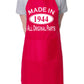 Made In 1944 80th Birthday BBQ Cooking Funny Novelty Apron