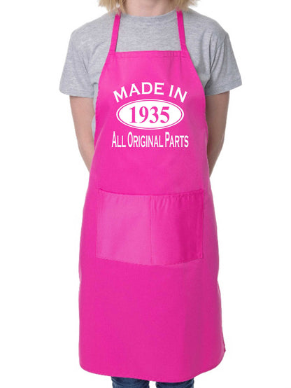 Made In 1935 90th Birthday BBQ Cooking Funny Novelty Apron