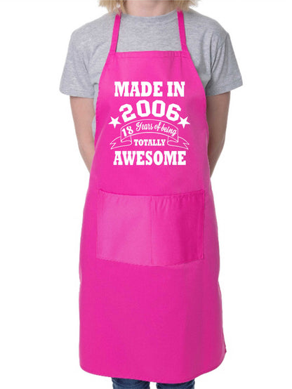 18th Birthday Made In 2006 18th Birthday BBQ Cooking Funny Novelty Apron