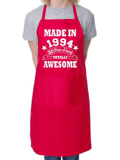 30th Birthday Made In 1994 BBQ Cooking Funny Novelty Apron