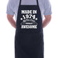 50th Birthday Made In 1974 BBQ Cooking Funny Novelty Apron