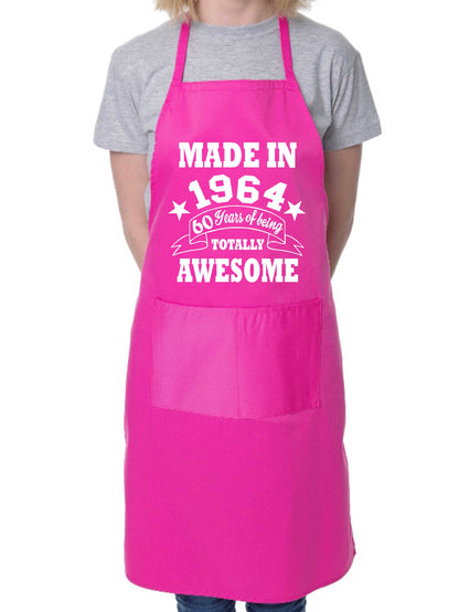 60th Birthday Made In 1964 BBQ Cooking Funny Novelty Apron