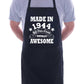 80th Birthday Made In 1944 BBQ Cooking Funny Novelty Apron