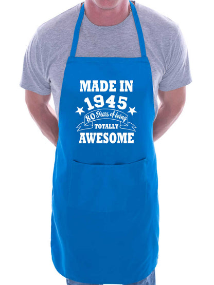 80th Birthday Made In 1945 BBQ Cooking Funny Novelty Apron