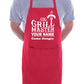 Personalised Apron The Grill Master Any Name Father's Day Birthday Funny Gift