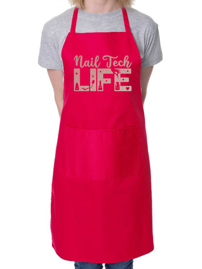 Apron Nail Tech Life Nail Salon Nail Technician Beauty  Salon Gift