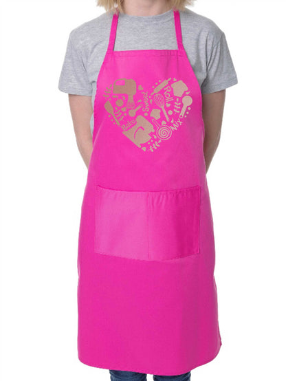Bake Roll Heart Ladies Funny Apron Funny Birthday Gift Cooking Baking BBQ