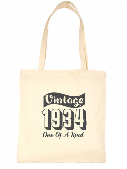 Born In 1934 90th Birthday Age 90 Funny Re Usuable Shopping Tote Bag