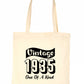 Print4U Born In 1935 90th Birthday Age 90 Re Usable Shopping Tote Bag
