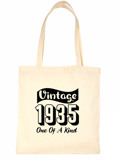 Print4U Born In 1935 90th Birthday Age 90 Re Usable Shopping Tote Bag