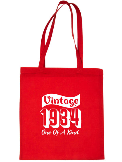 Born In 1934 90th Birthday Age 90 Funny Re Usuable Shopping Tote Bag