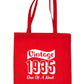 Print4U Born In 1935 90th Birthday Age 90 Re Usable Shopping Tote Bag