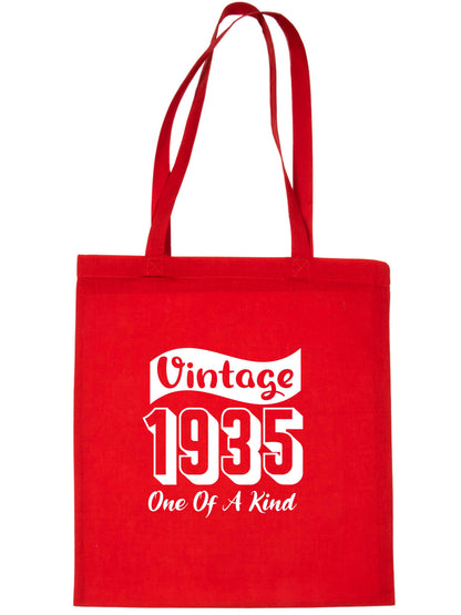 Print4U Born In 1935 90th Birthday Age 90 Re Usable Shopping Tote Bag