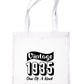Print4U Born In 1935 90th Birthday Age 90 Re Usable Shopping Tote Bag