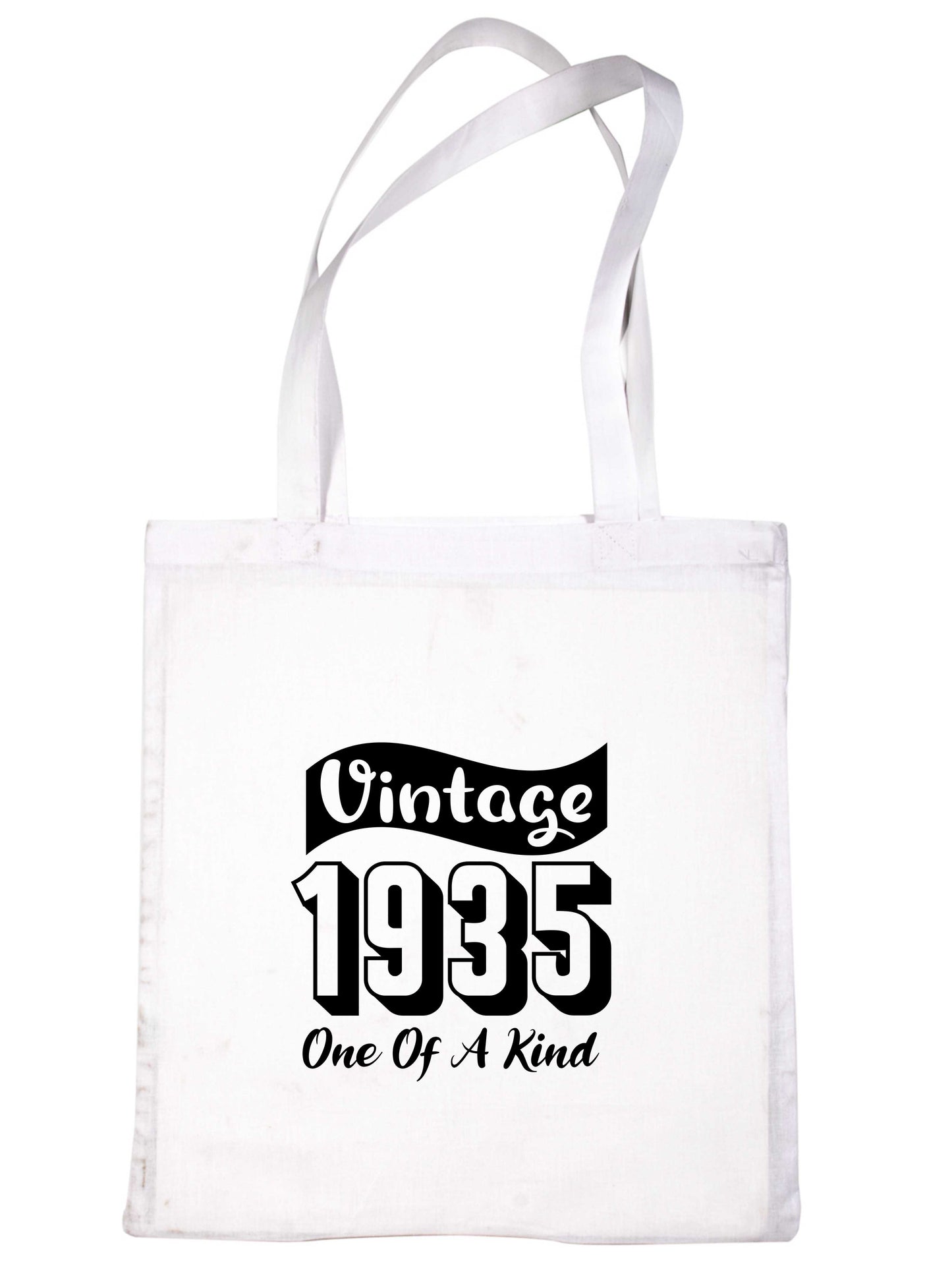 Print4U Born In 1935 90th Birthday Age 90 Re Usable Shopping Tote Bag