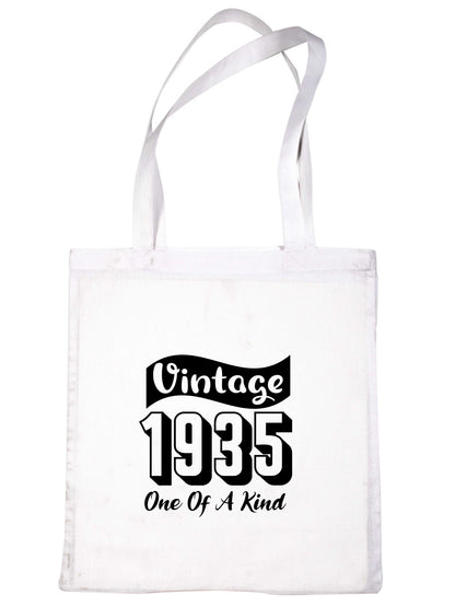 Print4U Born In 1935 90th Birthday Age 90 Re Usable Shopping Tote Bag