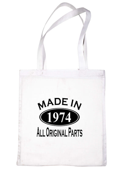 Print4u Shopping Tote Bag For Life Made In 1974 50th Birthday