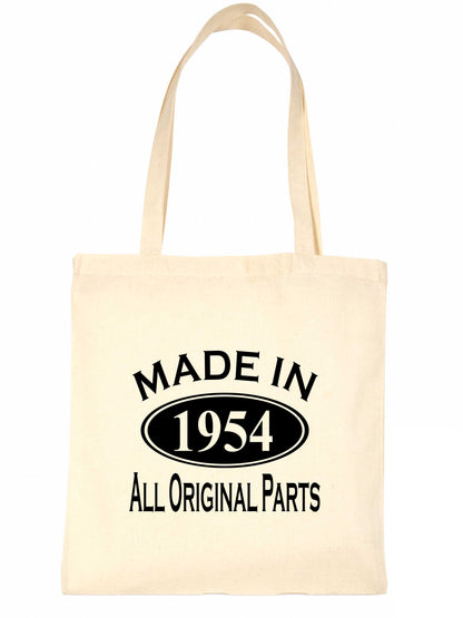 Print4u Shopping Tote Bag For Life Made In 1954 70th Birthday