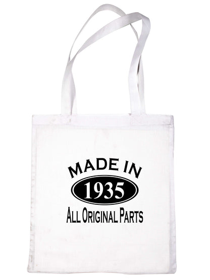 Print4u Shopping Tote Bag For Life Made In 1935 90th Birthday