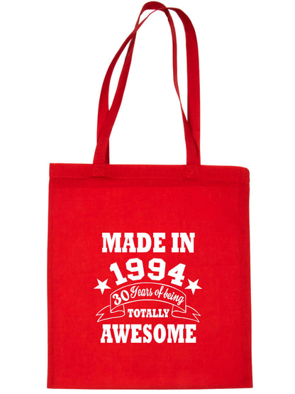 Made In 1994 30th Birthday Tote Bag Shopping Tote Reusable Bag For Life