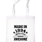 Made In 1994 30th Birthday Tote Bag Shopping Tote Reusable Bag For Life