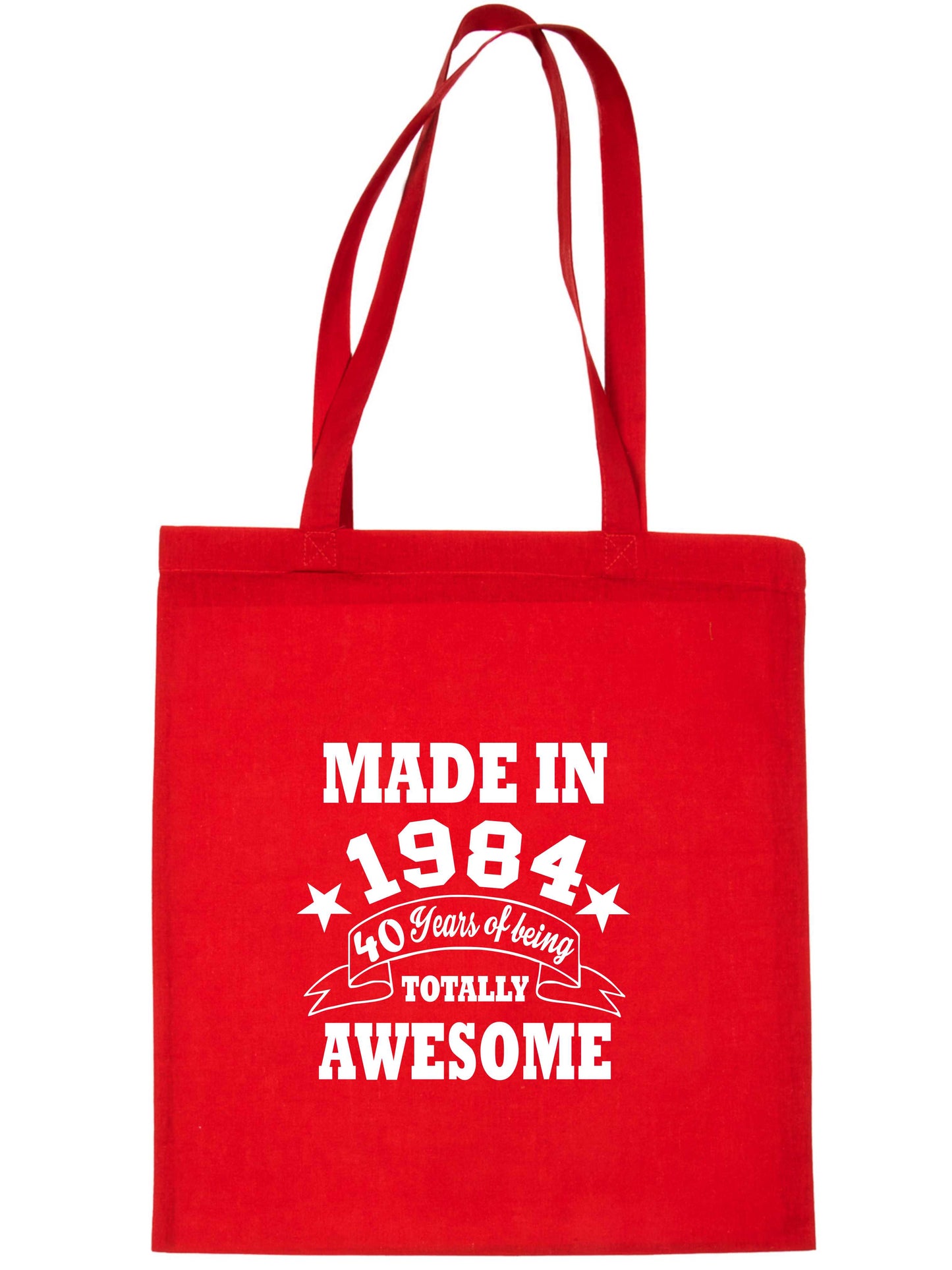 Made In 1984 Tote Bag 40th Birthday Shopping Tote Reusable Bag For Life
