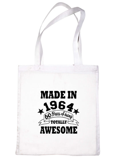 Made In 1964 Tote Bag 60th Birthday Shopping Tote Reusable Bag For Life