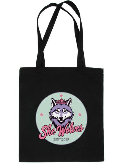She Wolves Sisters Club Lightweight Cotton Tote Bag