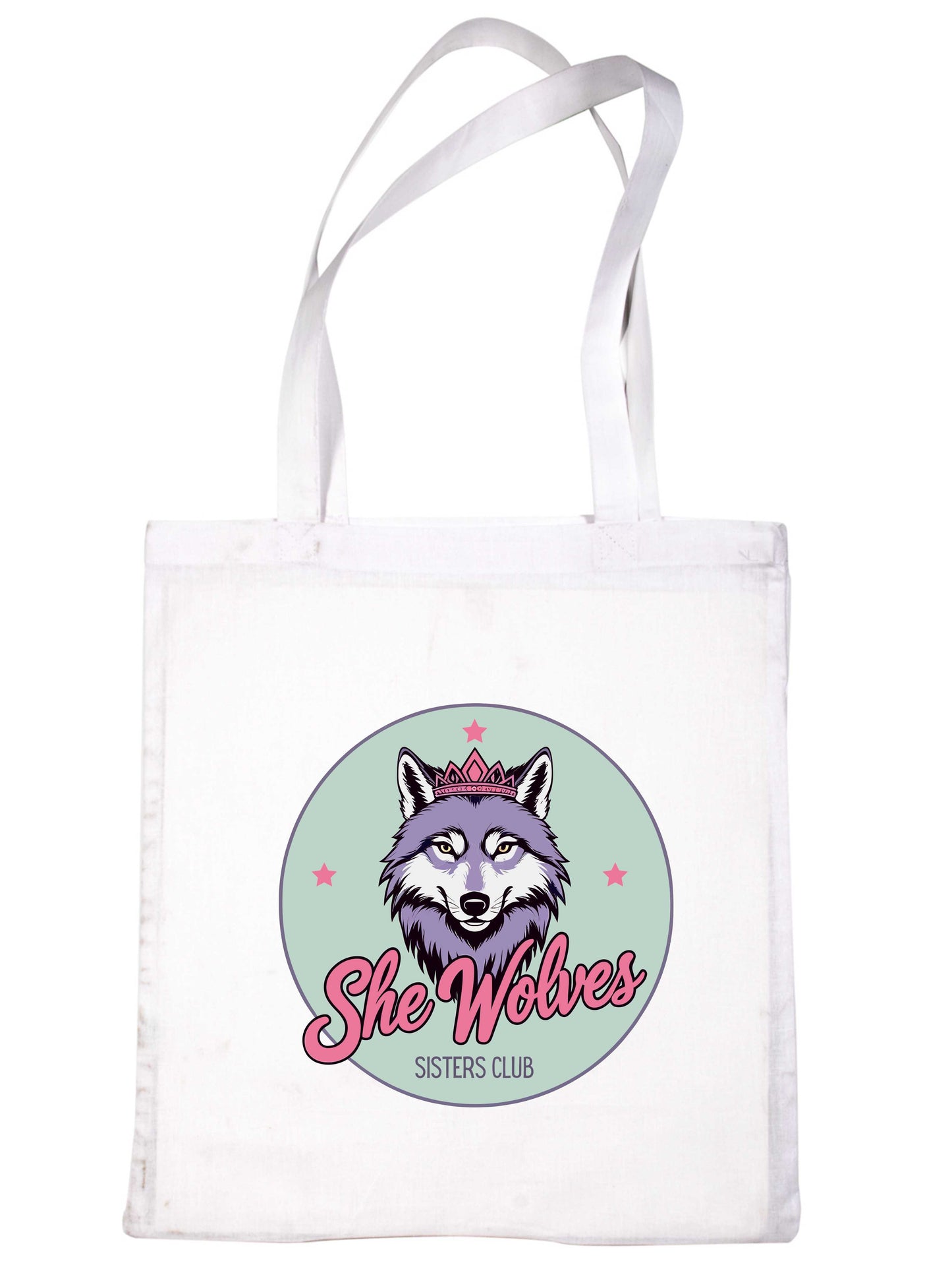 She Wolves Sisters Club Lightweight Cotton Tote Bag