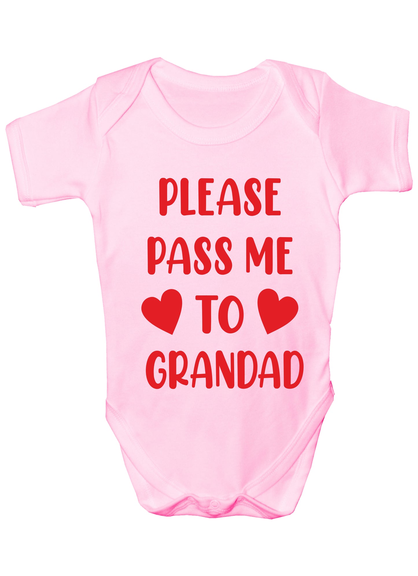 Pass Me To Grandad Funny Babygrow Pops Nanny Bodysuit Baby Gift