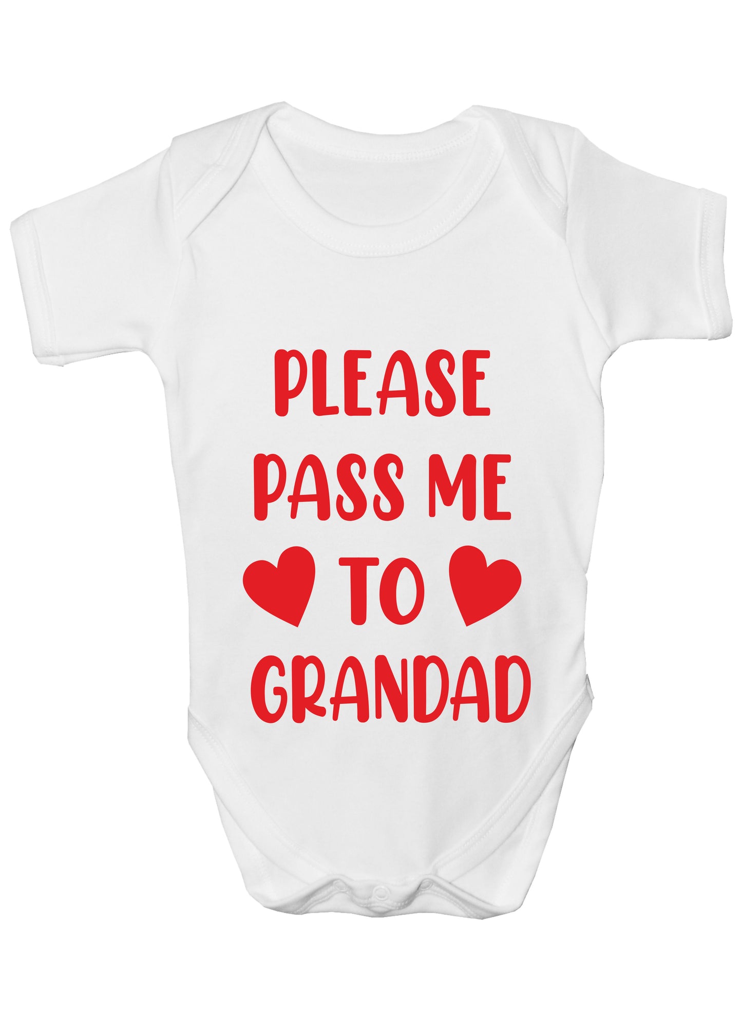 Pass Me To Grandad Funny Babygrow Pops Nanny Bodysuit Baby Gift