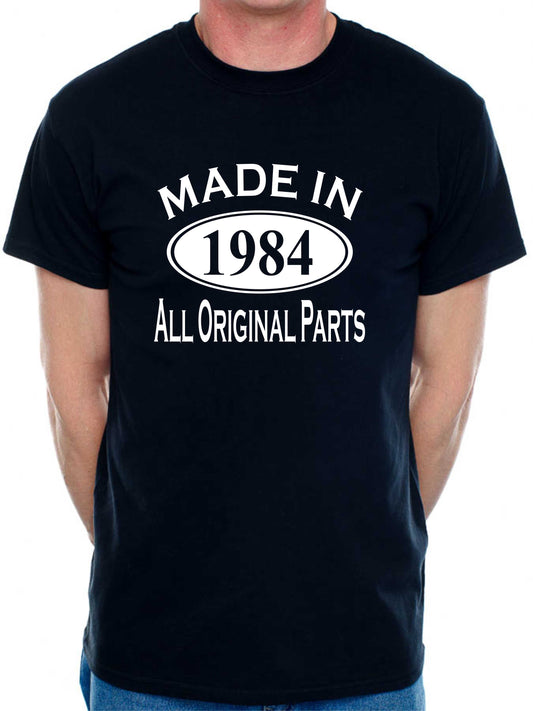 40th Men's Birthday T-Shirt Made in 1984 Tee Shirt Age 40 Birthday Gift for Men
