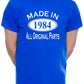 40th Men's Birthday T-Shirt Made in 1984 Tee Shirt Age 40 Birthday Gift for Men