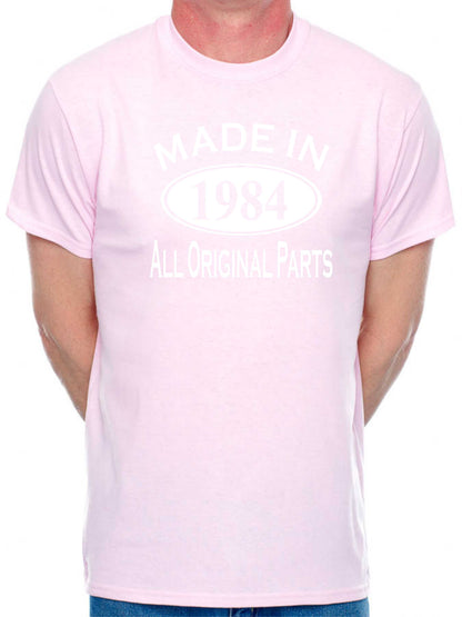 40th Men's Birthday T-Shirt Made in 1984 Tee Shirt Age 40 Birthday Gift for Men