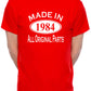 40th Men's Birthday T-Shirt Made in 1984 Tee Shirt Age 40 Birthday Gift for Men
