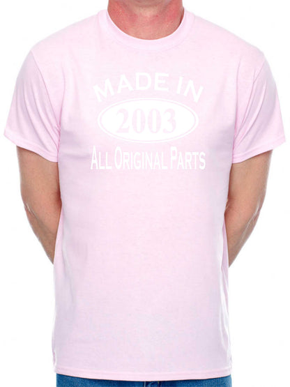 Made in 2003 21st Men's Birthday T-Shirt Age 21