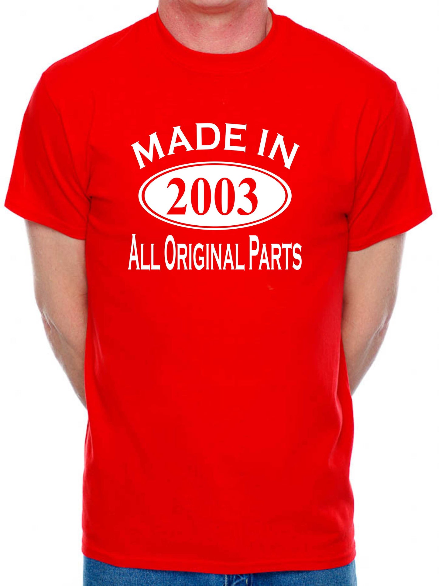 Made in 2003 21st Men's Birthday T-Shirt Age 21