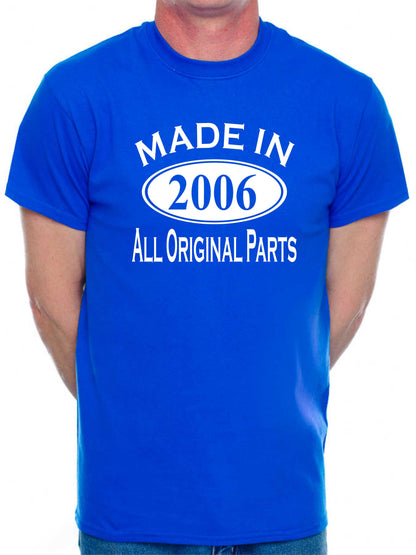 Made in 2006 18th Men's Birthday T-Shirt Age 18