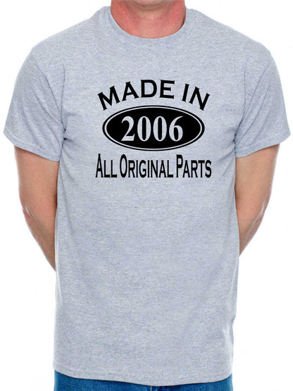 Made in 2006 18th Men's Birthday T-Shirt Age 18