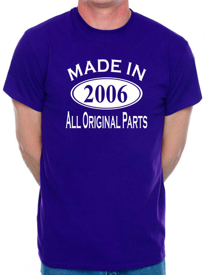 Made in 2006 18th Men's Birthday T-Shirt Age 18