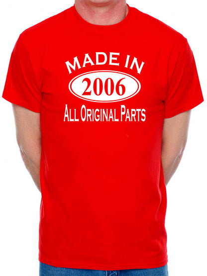 Made in 2006 18th Men's Birthday T-Shirt Age 18
