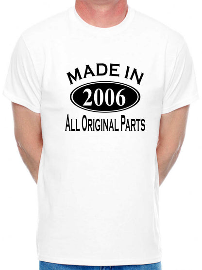 Made in 2006 18th Men's Birthday T-Shirt Age 18